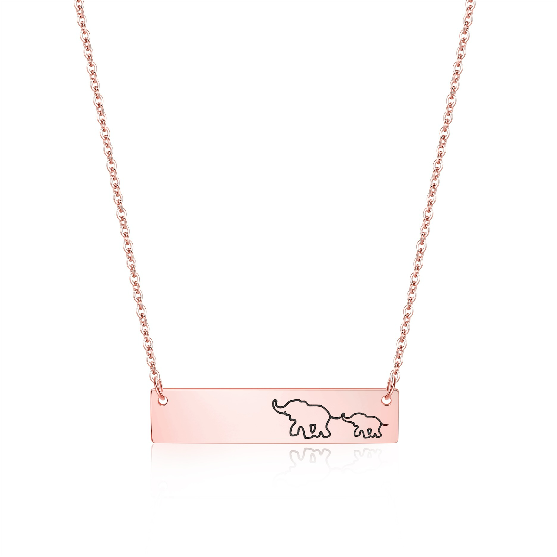 Motherly Elephant Necklace