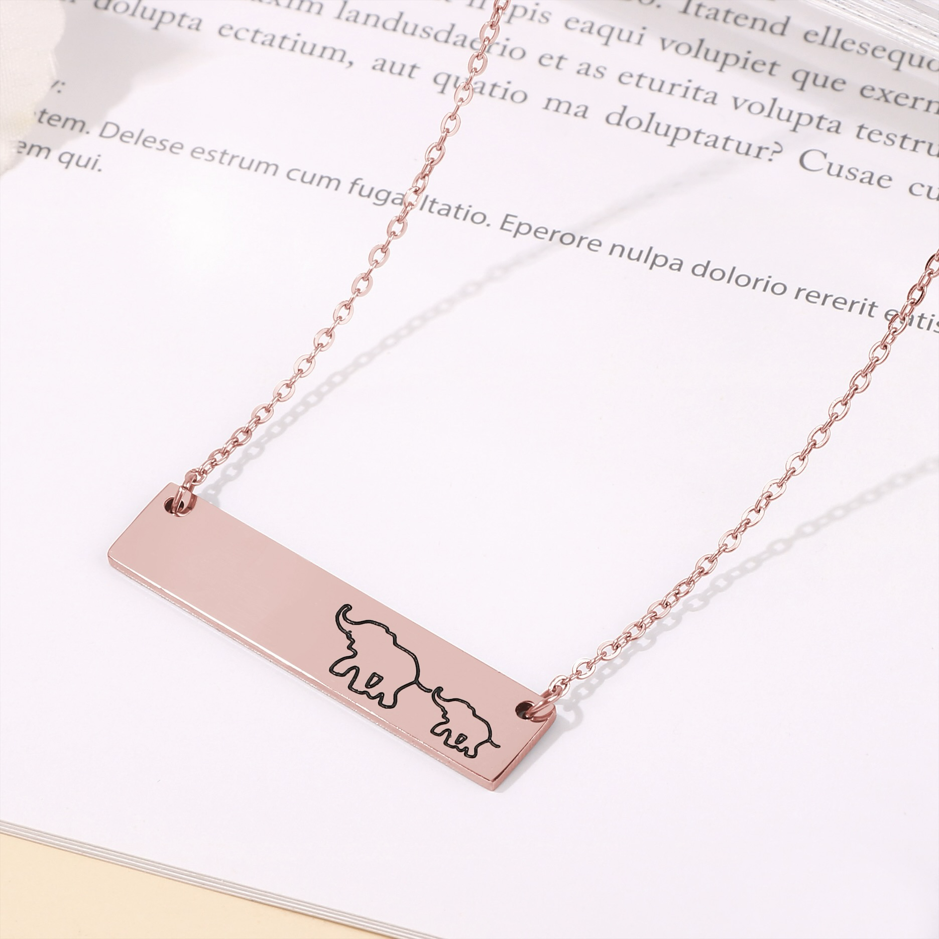 Motherly Elephant Necklace
