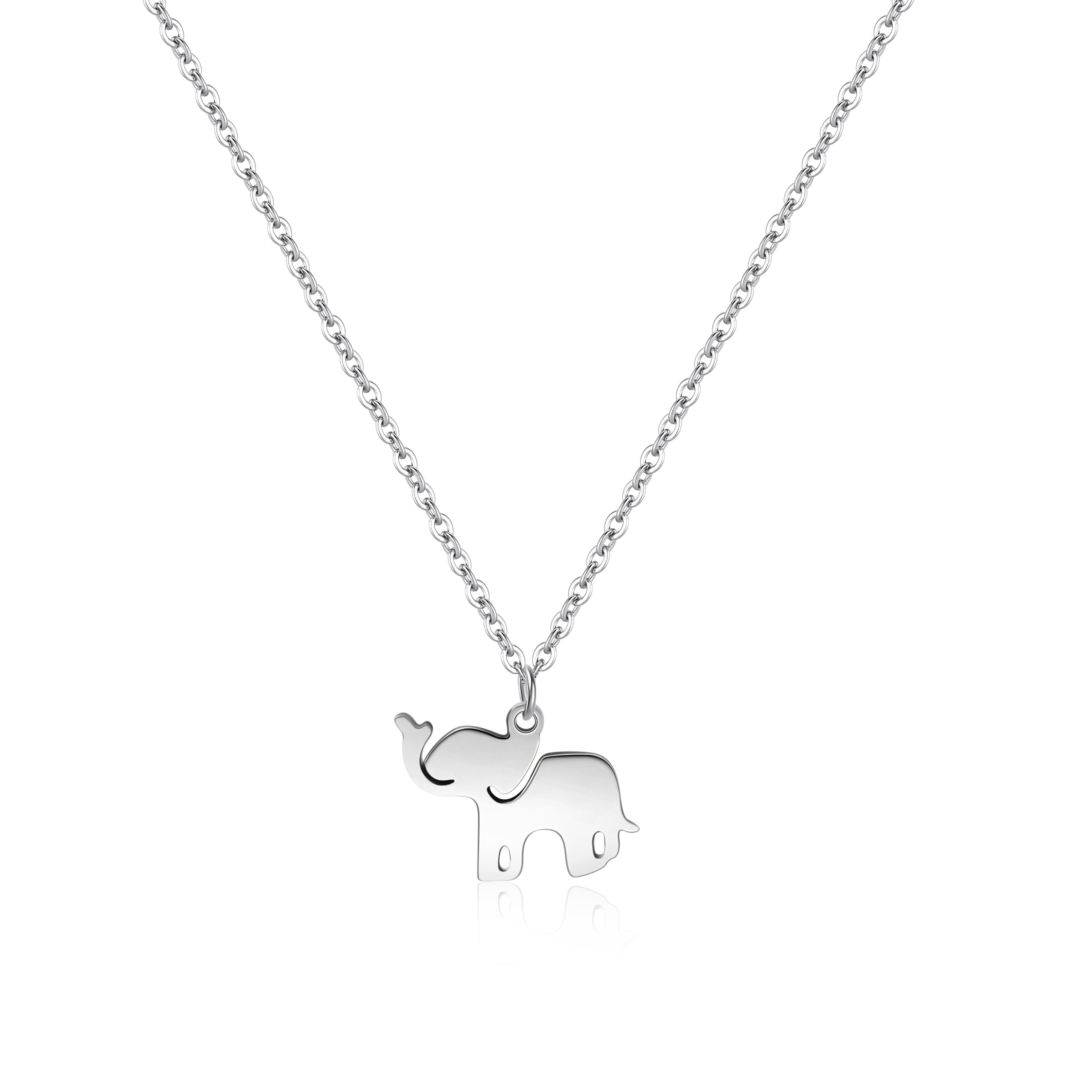 Cheerful Elephant Charm Necklace