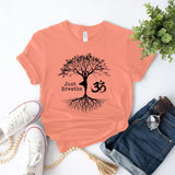 Just Breathe, Tree Of Life Inspirational Tee