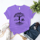 Just Breathe, Tree Of Life Inspirational Tee