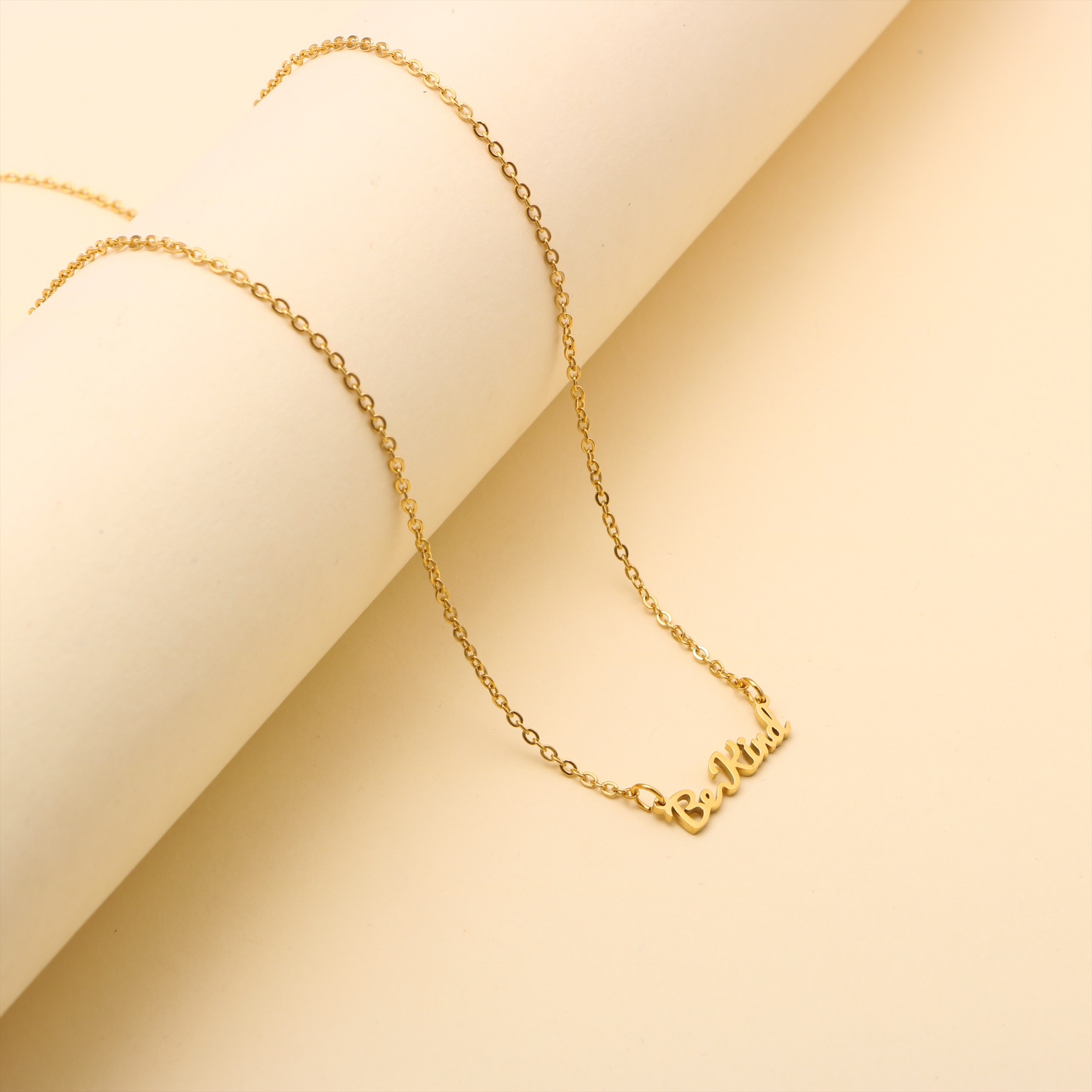 Be Kind - Golden Affirmation Necklace