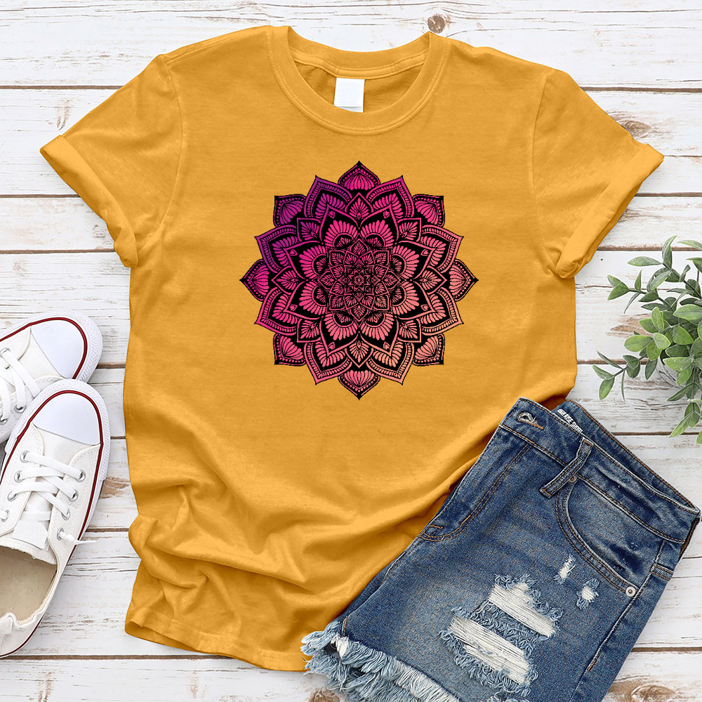 Purple Blossom Mandala T-Shirt