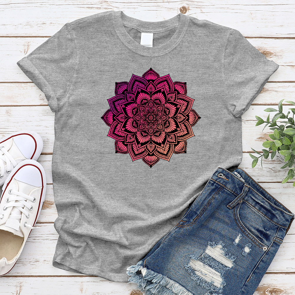 Purple Blossom Mandala T-Shirt