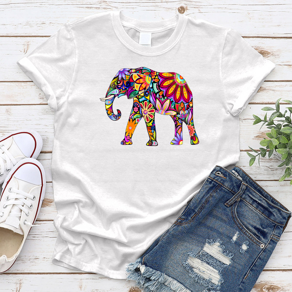 Flower Elephant T-Shirt