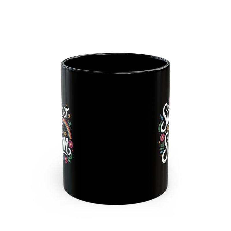 Stronger Than The Storm Black Mug