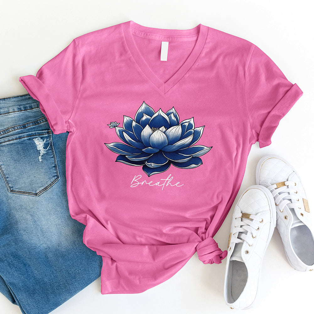 Breathe Lotus V-Neck