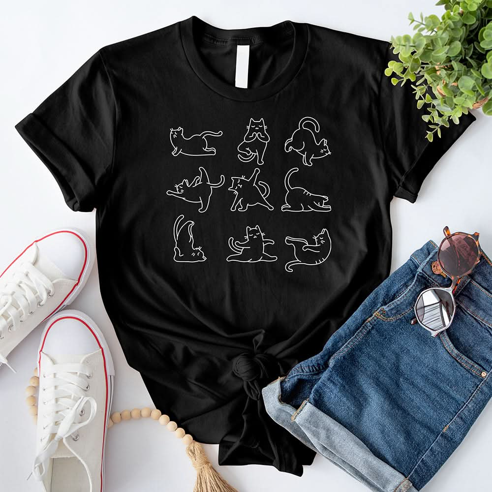 Cats Doing Yoga T-Shirt