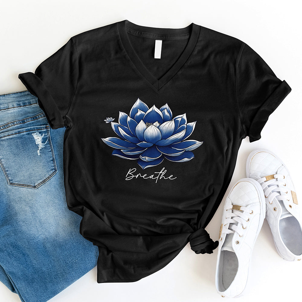 Breathe Lotus V-Neck