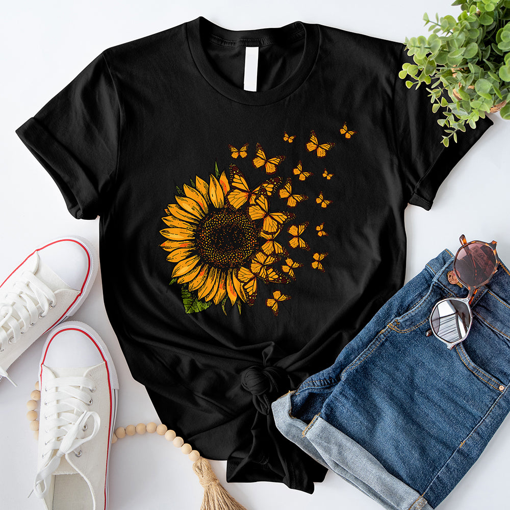 Sunflower Butterfly T-Shirt