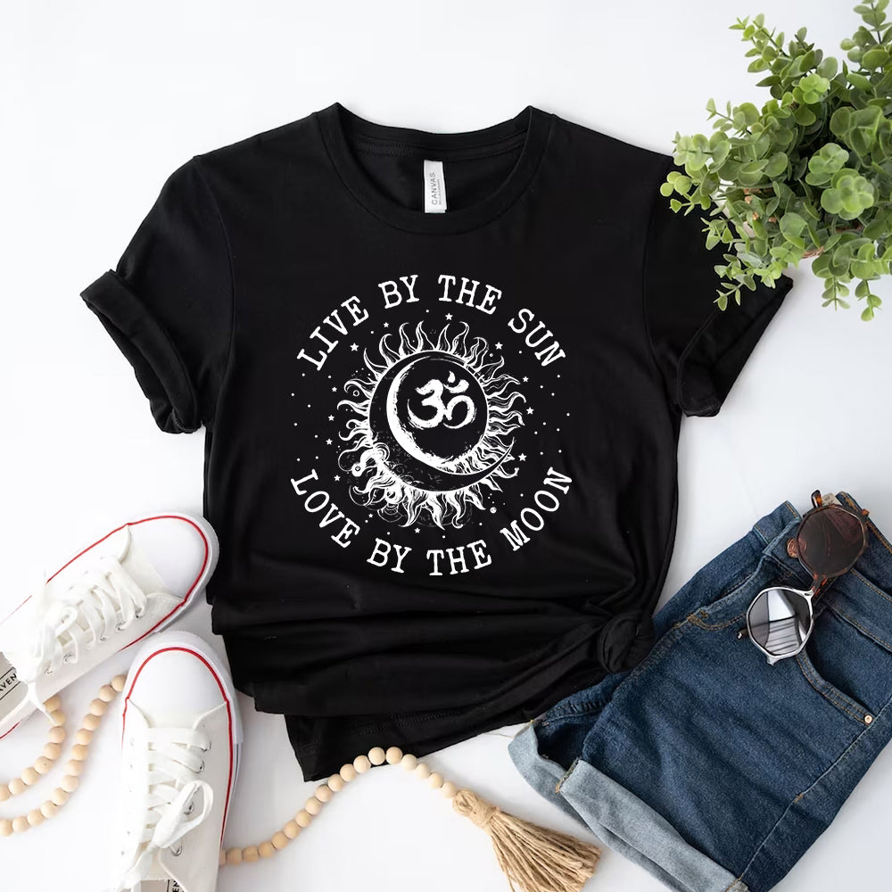 Live By Sun, Love By Moon Namaste Tee