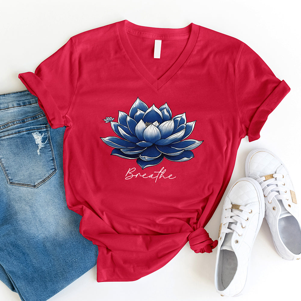 Breathe Lotus V-Neck