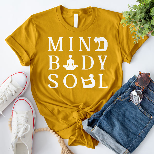 Mind Body Soul Yoga T-Shirt