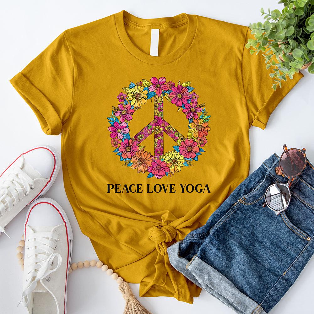 Floral Peace Sign T-Shirt