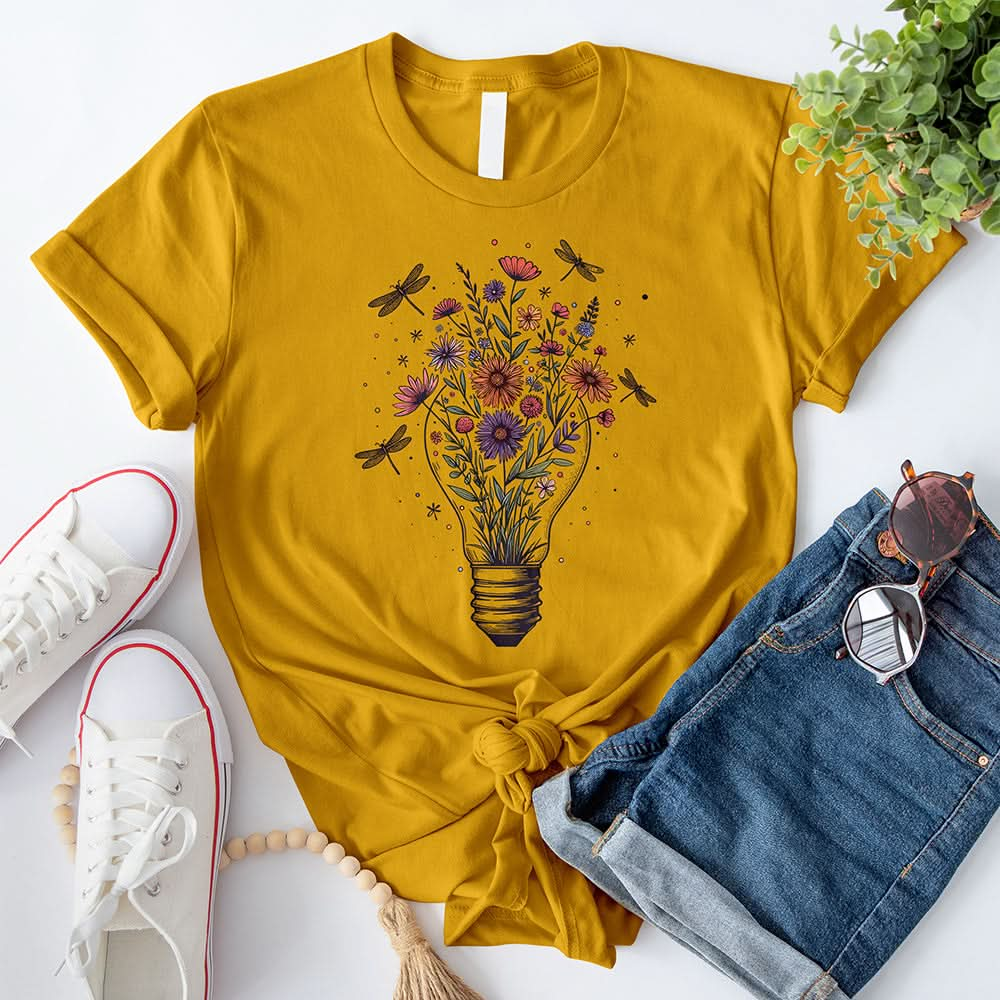 Light Bulb Vase T-Shirt