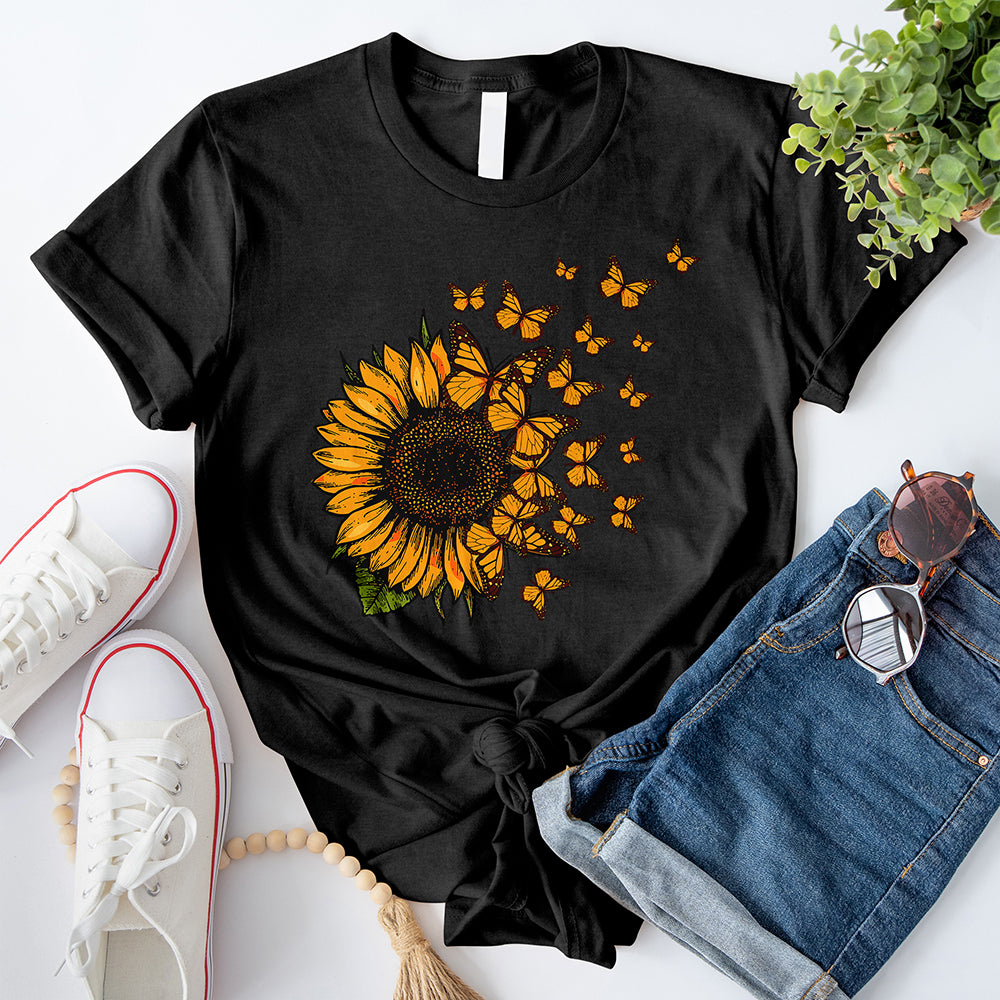 Sunflower Butterfly T-Shirt