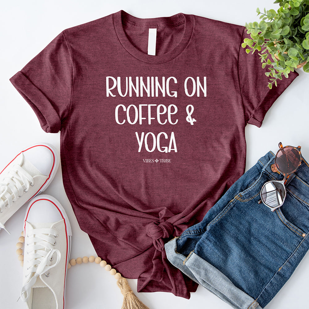 Running On Coffee And Yoga T-Shirt