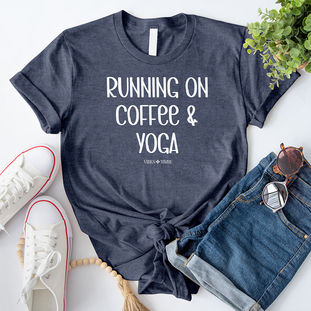 Running On Coffee And Yoga T-Shirt