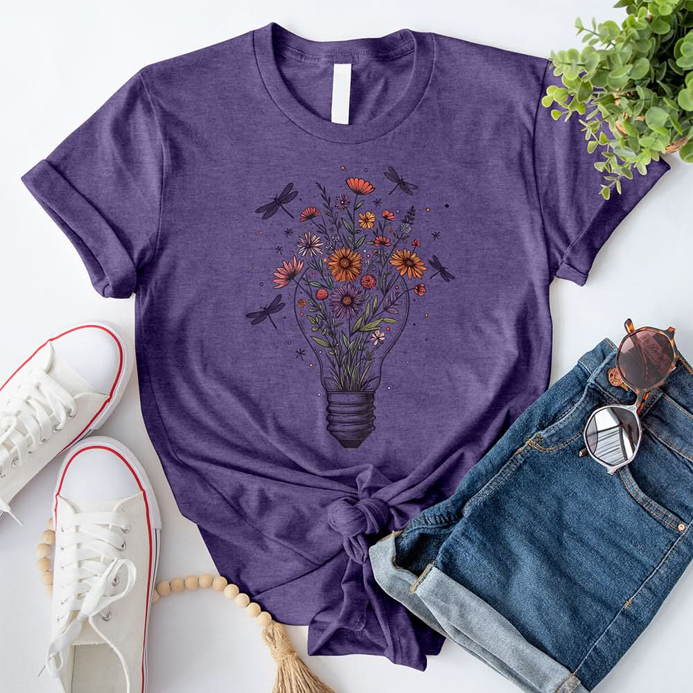 Light Bulb Vase T-Shirt