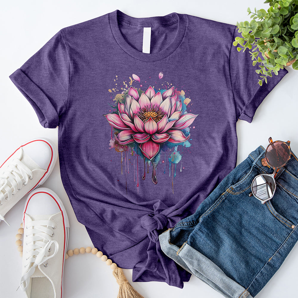 Watercolor Lotus Flower T-Shirt