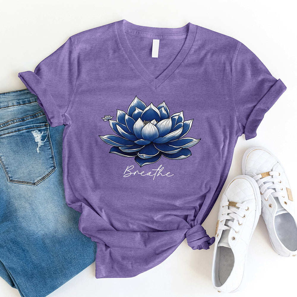 Breathe Lotus V-Neck