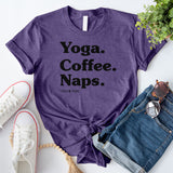 Yoga Coffee Naps T-Shirt