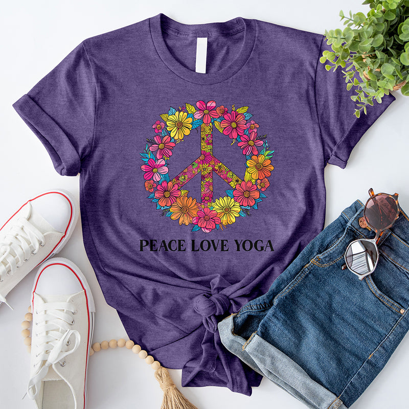 Floral Peace Sign T-Shirt