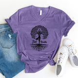 Just Breathe Tree Of Life V-Neck