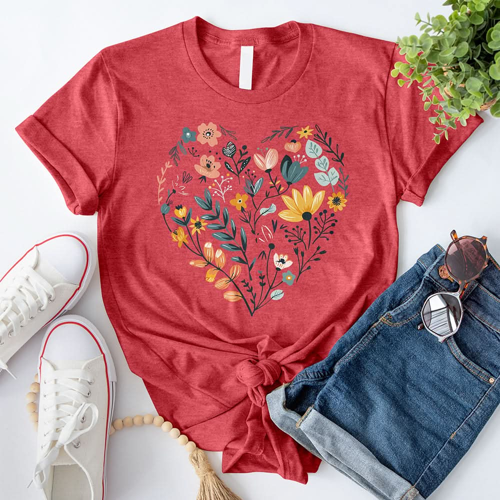 Flower Heart T-Shirt