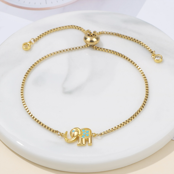 Shine Bright Elephant Chain Bracelet