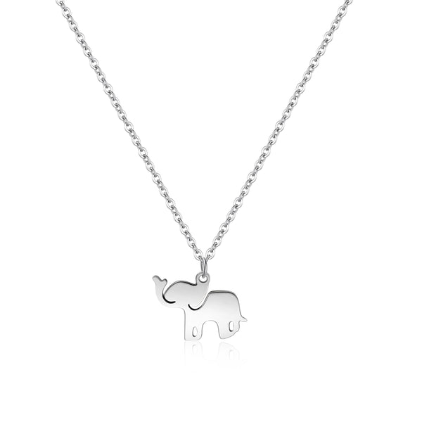 Cheerful Elephant Charm Necklace