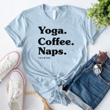 Yoga Coffee Naps T-Shirt