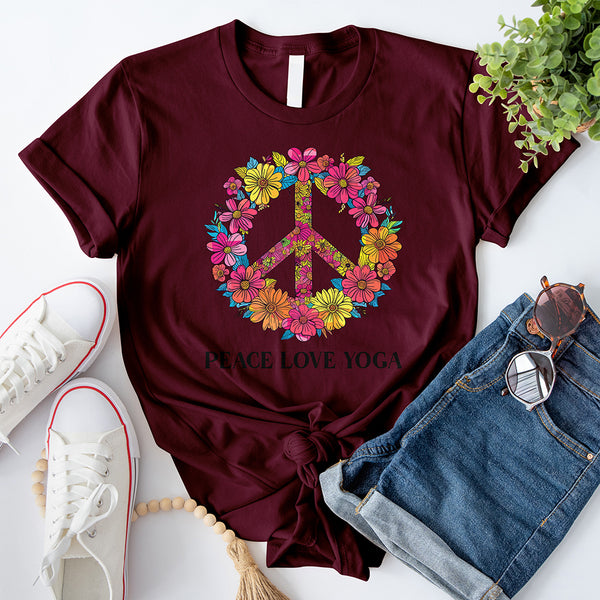 Floral Peace Sign T-Shirt