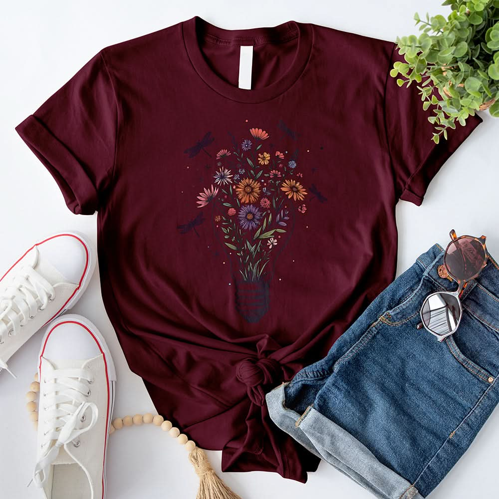 Light Bulb Vase T-Shirt