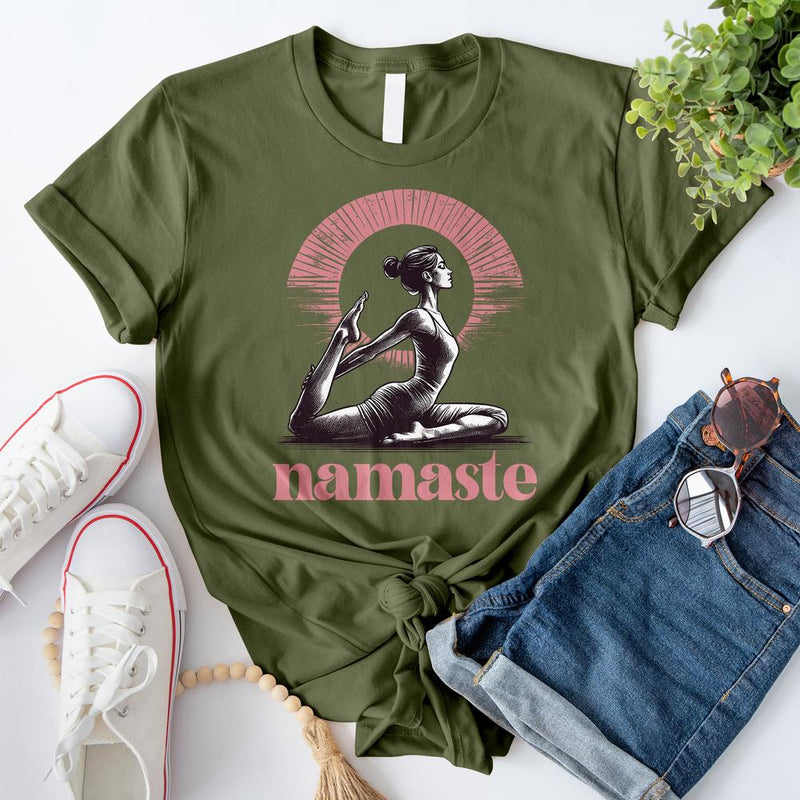 Namaste Yoga Pose T-Shirt