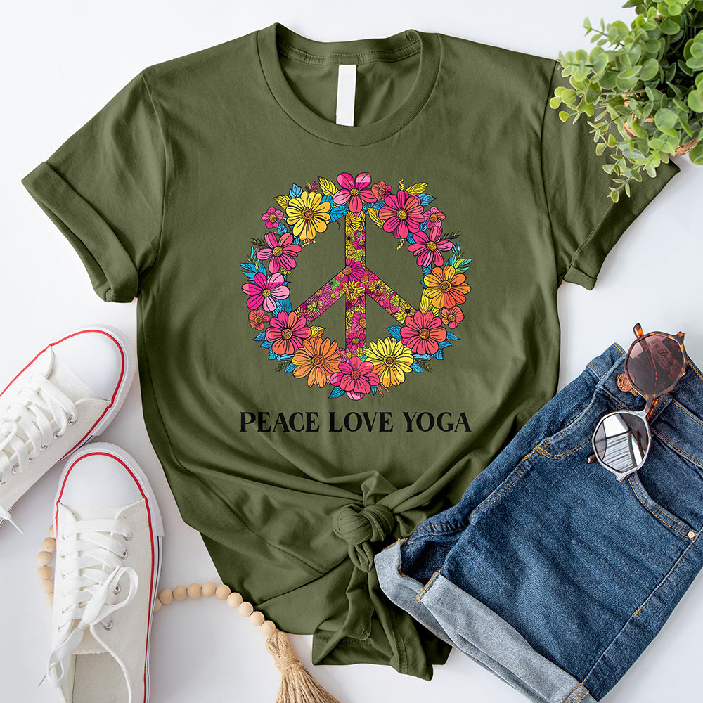 Floral Peace Sign T-Shirt