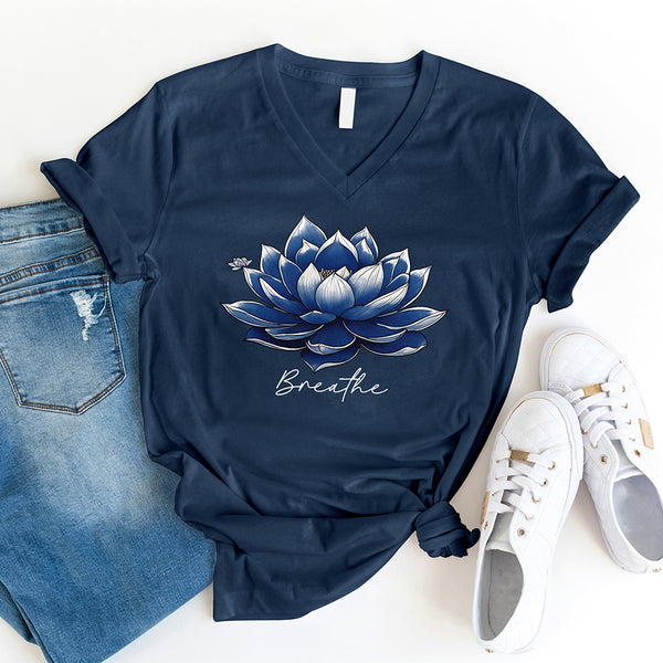 Breathe Lotus V-Neck