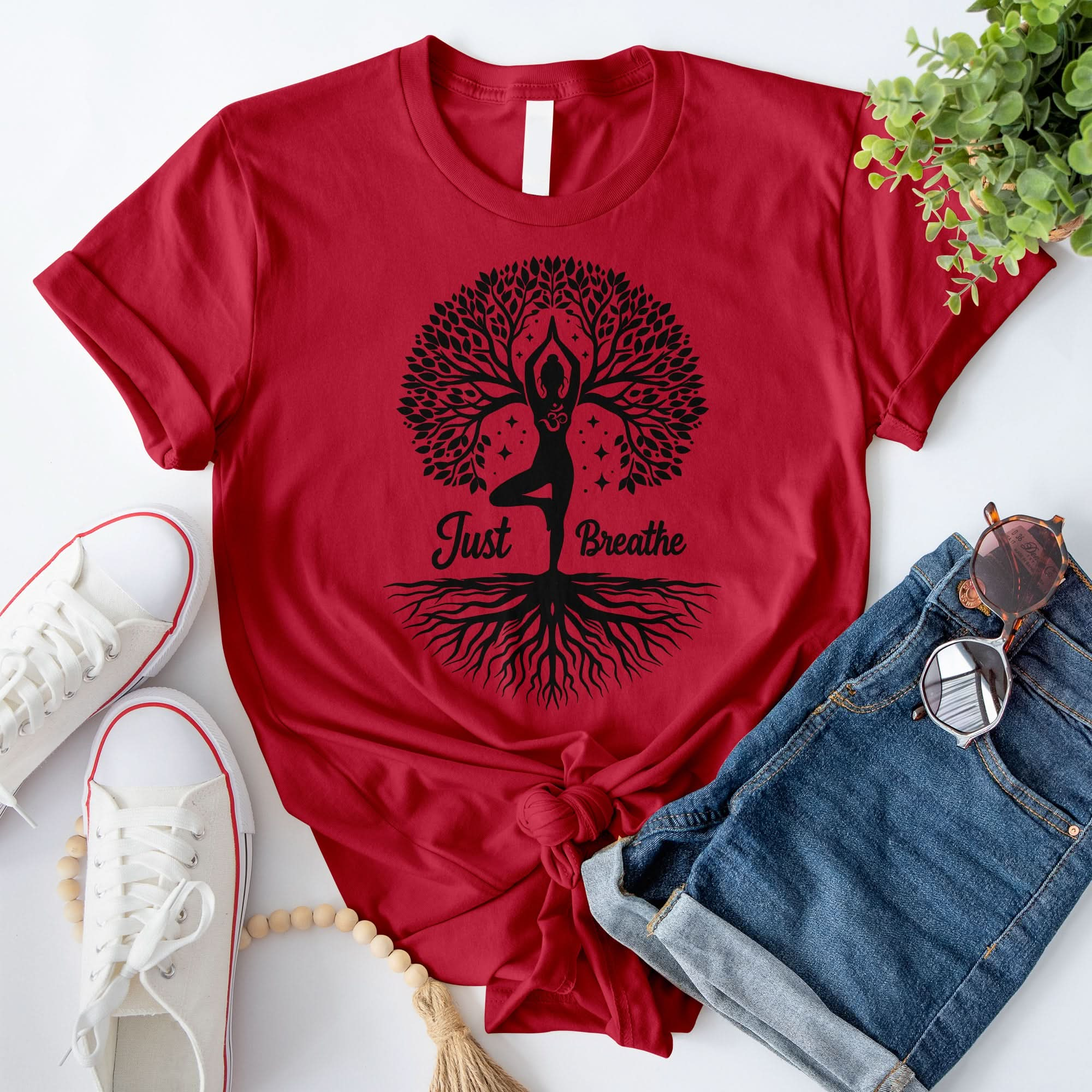 JUST BREATHE, TREE OF LIFE T-Shirt