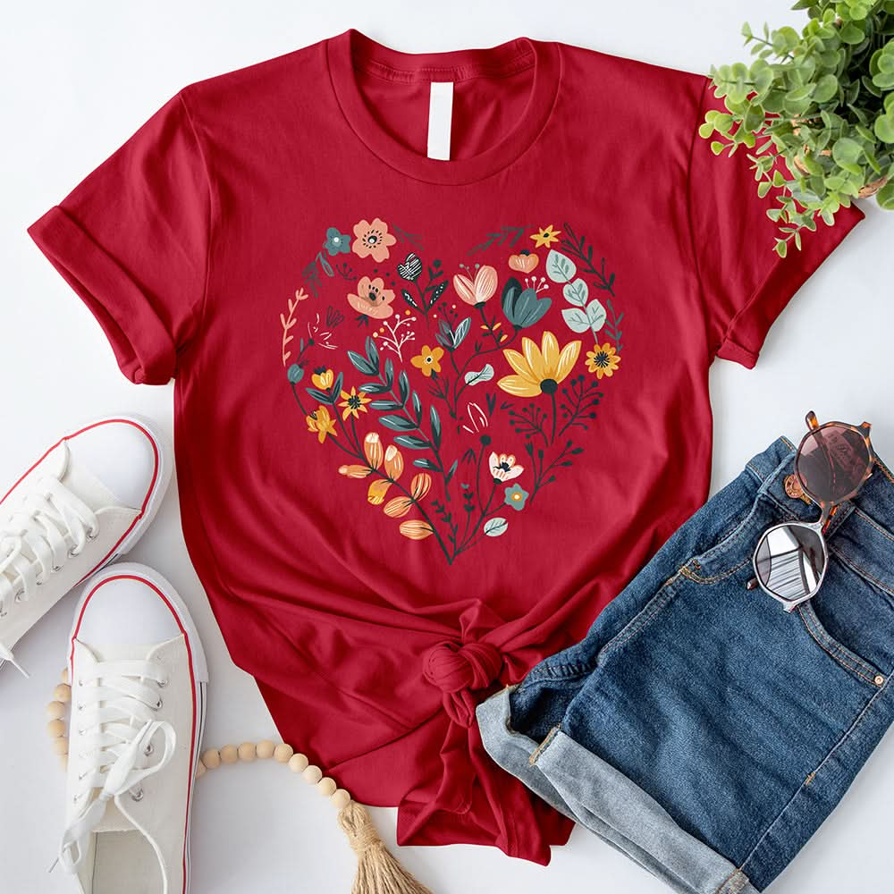 Flower Heart T-Shirt