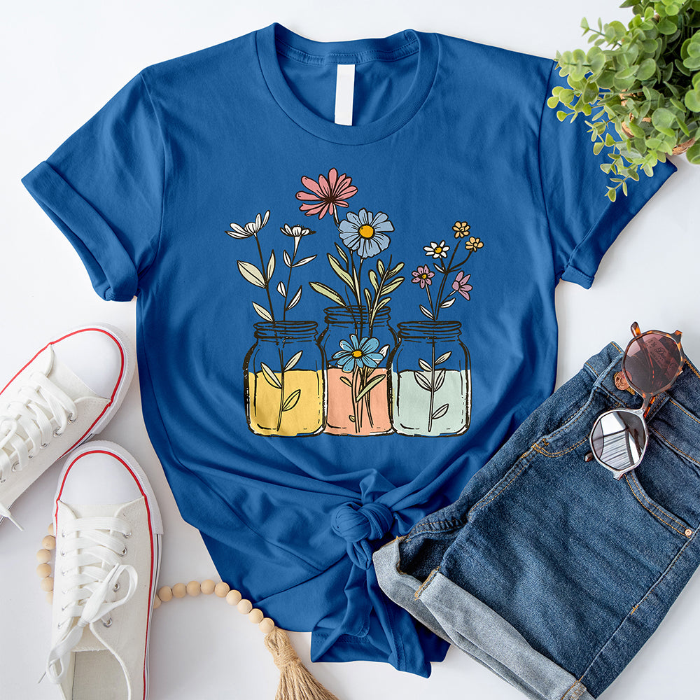 Wild Flowers in Jar T-Shirt