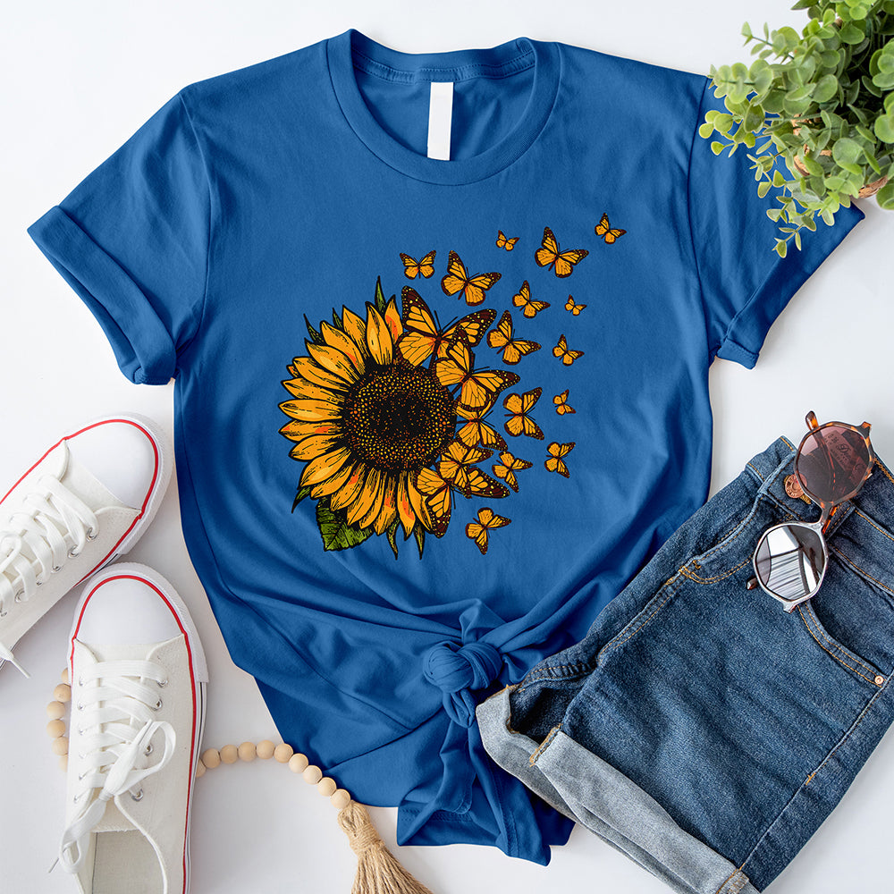 Sunflower Butterfly T-Shirt