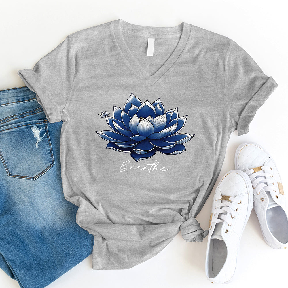 Breathe Lotus V-Neck