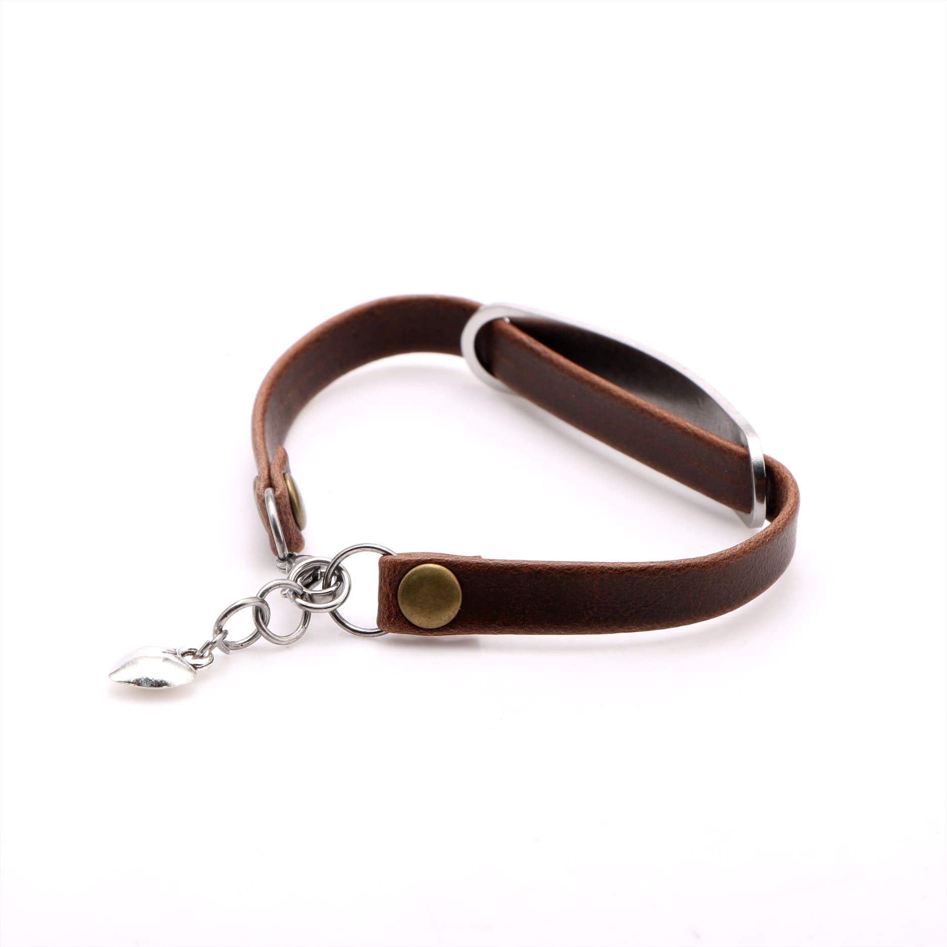 Stronger Than The Storm - Inspirational Leather Bracelet