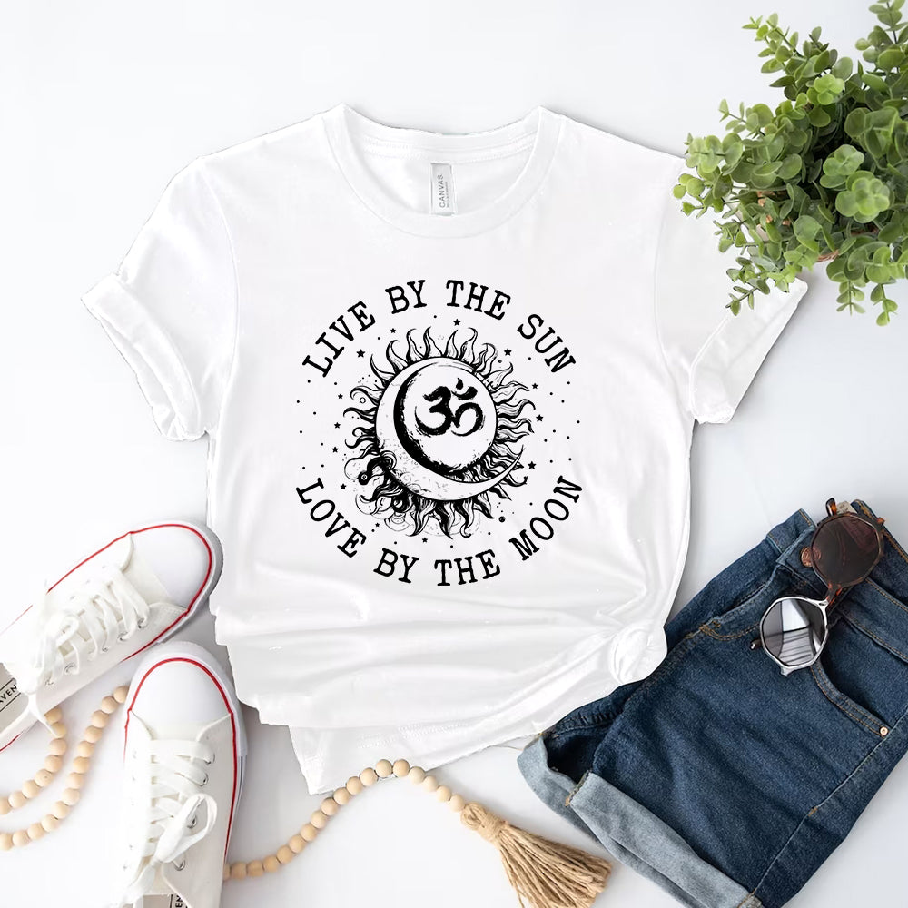 Live By Sun, Love By Moon Namaste Tee