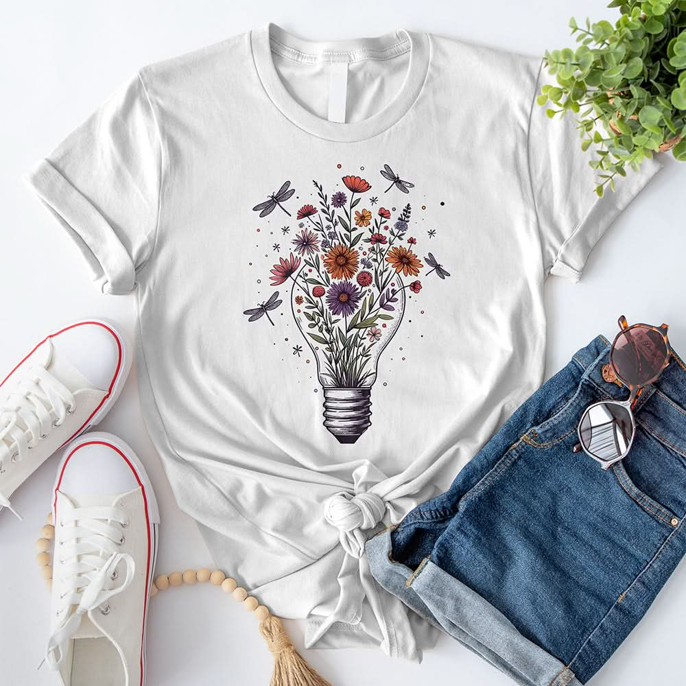 Light Bulb Vase T-Shirt