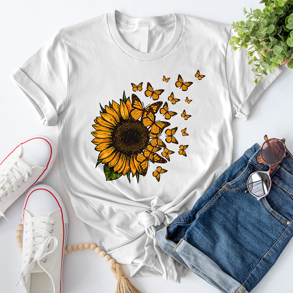 Sunflower Butterfly T-Shirt