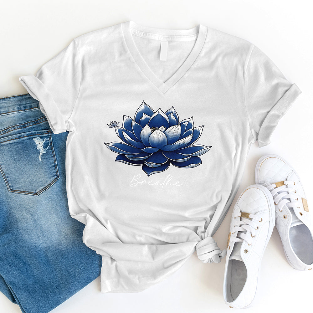 Breathe Lotus V-Neck