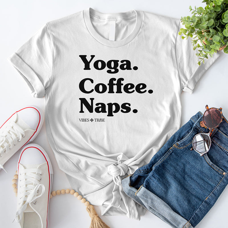 Yoga Coffee Naps T-Shirt