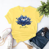 Breathe Lotus Affirmation Yoga Tee