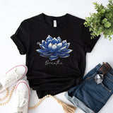 Breathe Lotus Affirmation Yoga Tee